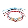 Adjustable Nylon Thread Braided Bead Bracelets BJEW-JB05997-1