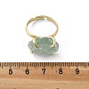 Natural Fluorite Finger Rings RJEW-B122-01G-01-5