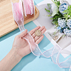 5 Yards Acrylic Fibers Wrinkle Ribbon OCOR-WH0070-210B-4