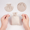 Polycotton(Polyester Cotton) Packing Pouches Drawstring Bags LS-X-ABAG-T004-10x14-01-5