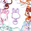 14Pcs Spray Painted Eco-Friendly Alloy Swivel Snap Hook Clasps FIND-FS0004-60-3