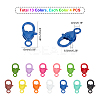 52Pcs 13 Colors Spray Painted Eco-Friendly Alloy Lobster Claw Clasps PALLOY-PH0002-02-4
