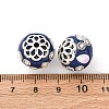 Handmade Resin Indonesia Round Beads IPDL-P005-07AS-02-3