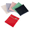 6Pcs 6 Colors Imitation Leather Jewelry Storage Zipper Bags ABAG-TA0001-72A-2