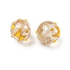 Luminous Handmade Enamel Gold Sand Glass Beads Strands LAMP-U004-08E-4