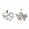 Rack Plating Brass Stud Earrings EJEW-B062-18P-2
