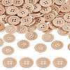 Flat Round Wood Buttons DIY-LP0001-14B-1