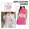 PVC Lace Up Elastic Corset Belts with Polyester Ribbon for Women AJEW-WH0678-79B-5