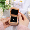 Wooden Jewelry Storage Magnetic Gift Case CON-WH0095-79A-3