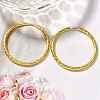 304 Stainless Steel Hoop Earrings for Women EJEW-M068-13D-G-1