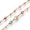 304 Stainless Steel Rosary Bead Necklaces LS-NJEW-E133-01G-3