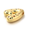 Brass Cubic Zirconia Pendants KK-M295-13G-A-2