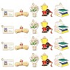 30Pcs 5 Styles Graduation Theme Alloy Enamel Pendants FIND-CJ0002-50-1