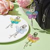 Acrylic Butterfly Pendant Decorations HJEW-JM01779-2