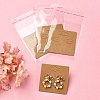 30Pcs Kraft Paper Earring Display Cards with Hanging Hole EDIS-YW0001-05-5