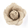 Handmade Burlap Rose FIND-T022-02-2