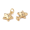 Rack Plating Brass Micro Pave Clear Cubic Zirconia Charms KK-I706-17G-2