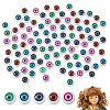 100Pcs 5 Colors Plastic Craft Hollow Eyeballs DIY-DC0002-53-1