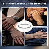 1Pc 304 Stainless Steel Cuban Link Chains Bracelets for Men & Women BJEW-LP0001-13B-P-4