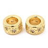 Brass Micro Pave Cubic Zirconia European Beads KK-I705-15G-2