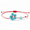Handmade Waxed Cord Braided Bracelets AY6602-4-1
