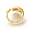 304 Stainless Steel Open Cuff Rings for Women STAS-Z103-03G-05-3