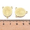 Ion Plating(IP) 201 Stainless Steel Rosary Center Connector Charms STAS-T064-47G-3
