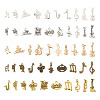 100Pcs 5Colors Tibetan Style Alloy Pendants FIND-TA0006-71-3