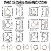 12 Styles Tibetan Style Alloy Toggle Clasps FIND-SC0012-97-2
