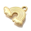 Ion Plating(IP) 304 Stainless Steel Pendants STAS-P371-019G-2