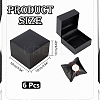 Square Diamond Print Cardboard Jewelry Watch Storage Boxes CON-WH0092-56-2