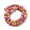 Natural Dyed Yellow Jade Beads Strands G-Q160-A01-01-4