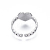Non-Tarnish 304 Stainless Steel Heart with Word Love You Open Cuff Ring for Women RJEW-S405-261P-3