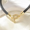 Adjustable Nylon Cord Bracelets BJEW-C096-01G-16-2