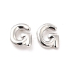 Brass Hollow Out Initial Letter Stud Earrings EJEW-A044-01P-G-1