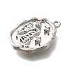 Brass Micro Pave Cubic Zirconia Pendants KK-Q035-16C-P-2