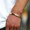 201 Stainless Steel Hinged Bangles for Men Women DW5669-2-1