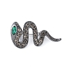 Alloy Rhinestone Snake Brooches JEWB-H028-01B-1