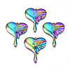 Ion Plating(IP) 201 Stainless Steel Pendants STAS-N098-065M-2