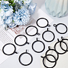 30Pcs Iron Curtain Rings with Eyelet IFIN-SP0001-16B-4