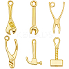 60Pcs 6 Style Alloy Charms FIND-BBC0004-26-1