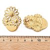 Flower 304 Stainless Steel Stud Earrings EJEW-V016-10G-02-4