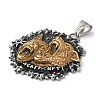 Ion Plating(IP) Viking 304 Stainless Steel Pendants STAS-D014-05AG-2