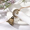 Iron Bell Pendant Decoration HJEW-JM02236-2