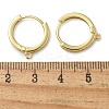 Rack Plating Brass Micro Pave Cubic Zirconia Hoop Earrings Findings KK-K392-33G-3
