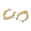 Rack Plating 304 Stainless Steel Hoop Earrings for Women EJEW-Z026-31G-2