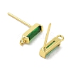 Brass Micro Pave Cubic Zirconia Earring Findings X-KK-A205-10G-01-2