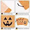 Polyester Imitation Burlap Packing Pouches Drawstring Bags ABAG-PH0002-49-5