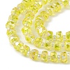 Transparent Electroplate Glass Beads Strands EGLA-F153-AB01-3