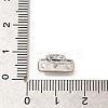 Brass Micro Pave Clear Cubic Zirconia Spacer Bars KK-C031-46P-3